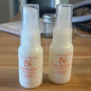 2 Bumble And Bumble Bb Hairdresser's Invisible Oil Primer Travel Sz 2 Oz